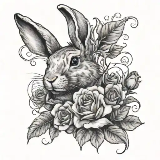 Rabbit And Rose