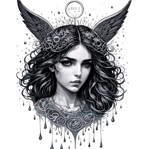 Gemini Zodiac Sign Surrounded My Rain