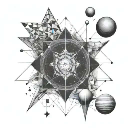 Fine Geometric Lines Related To Space And Mathematics