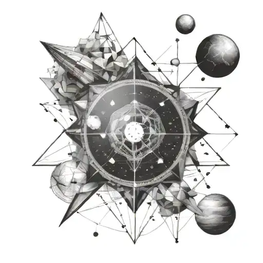 Fine Geometric Lines Related To Space And Mathematics