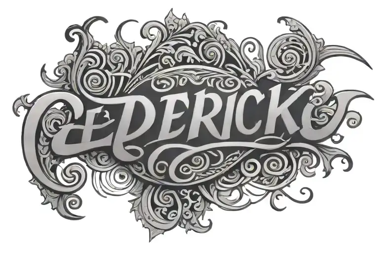 Name Edrick In Lettering Style