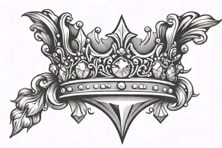 Crown And Diamonds