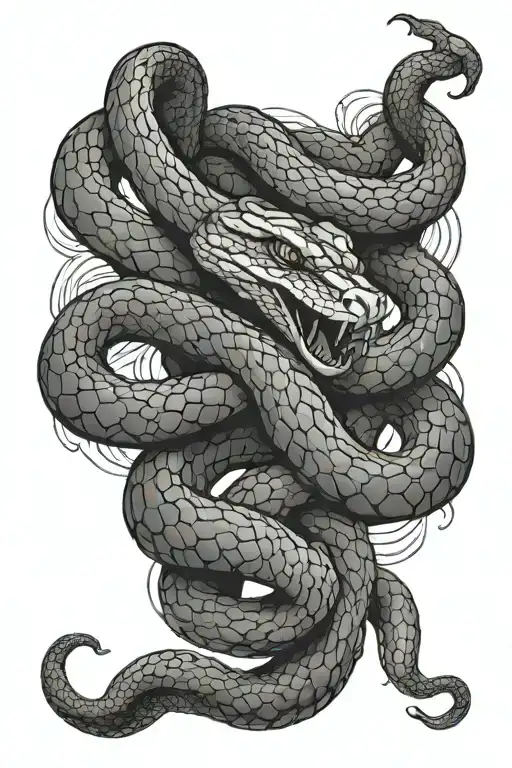 Snake Wrapped