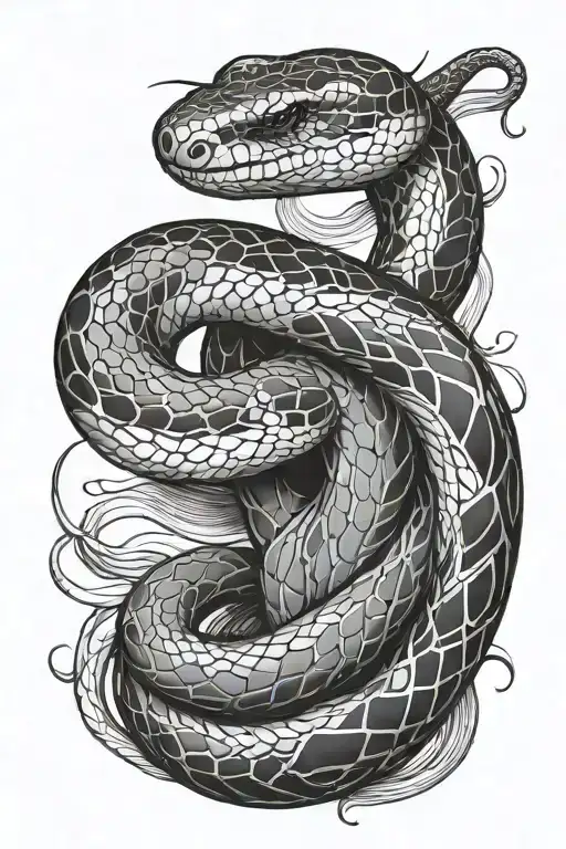 Fine Line Snake Wrapped Loosely