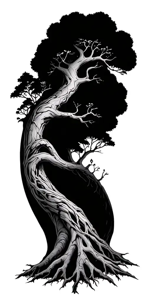 Tree Of Life Intertwined Symbolizing