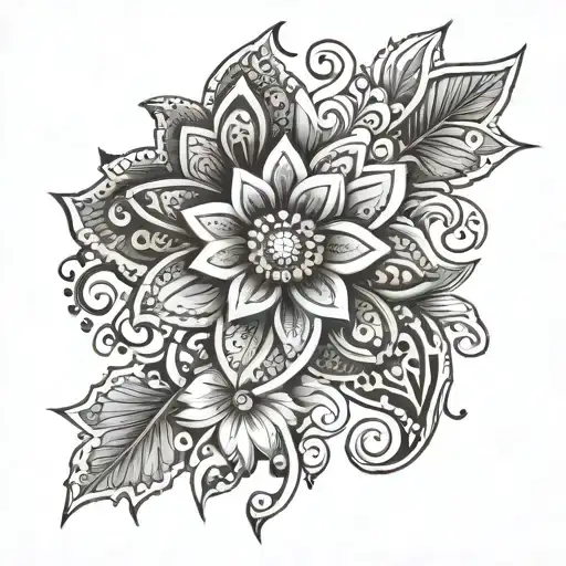 Henna Flower