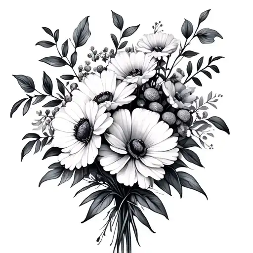 Bouquet Of Birth Flowers