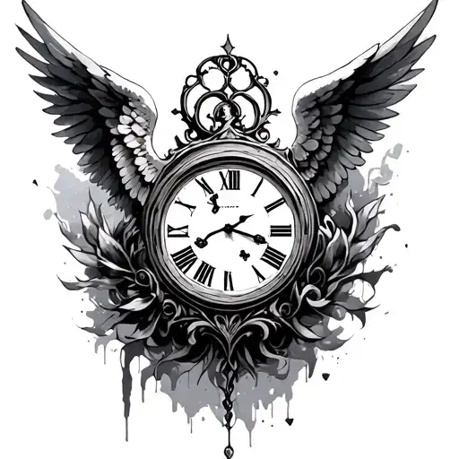 Angel And Clock