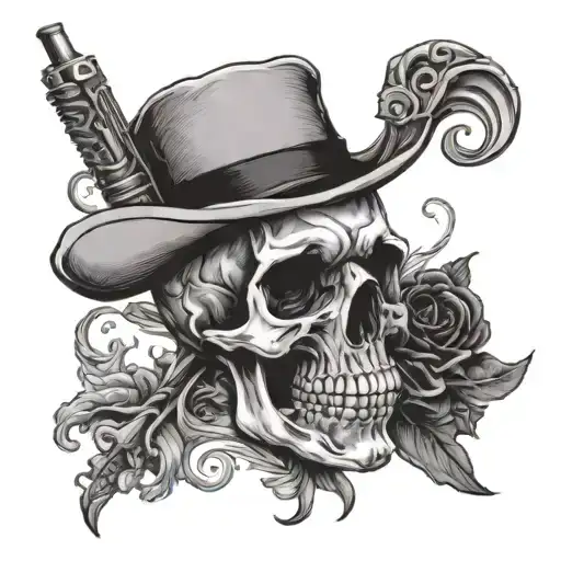 Doc Holiday Skull