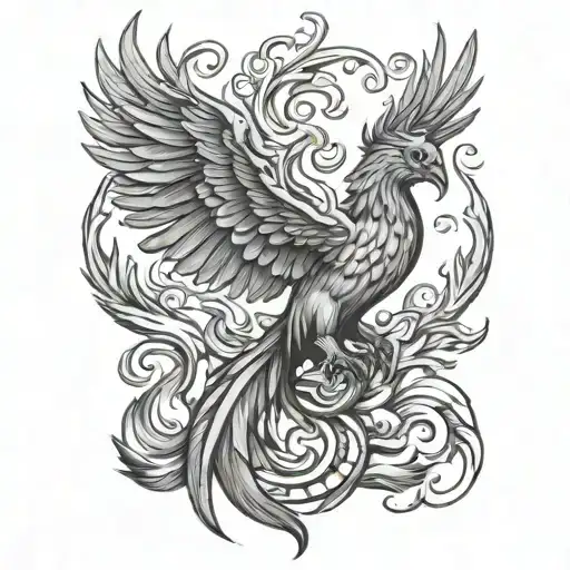 Phoenix Rising From The Ashes