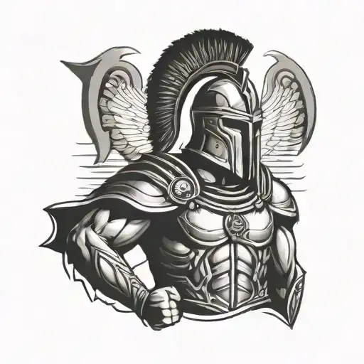 Spartan Warrior Holding