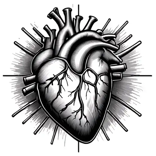 Heart Rate Line And In The Middle - D