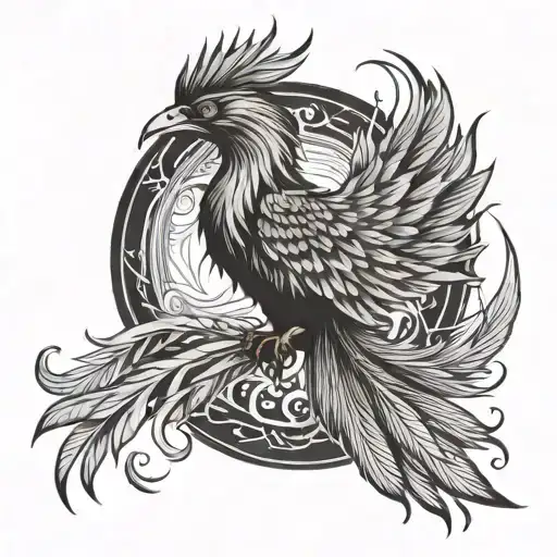 Phoenix With Wings