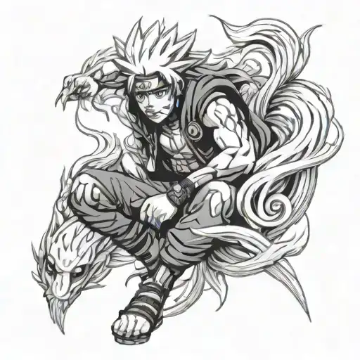 Naruto With Kurama Sage Mode