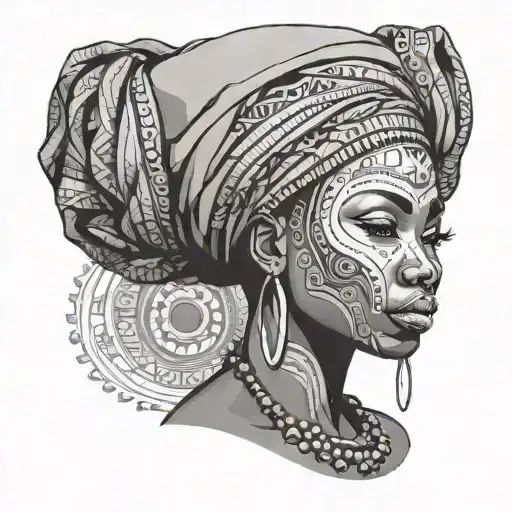 African Woman Posing
