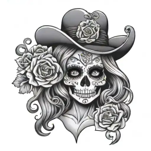 Lady Death Sugar Skull Standing