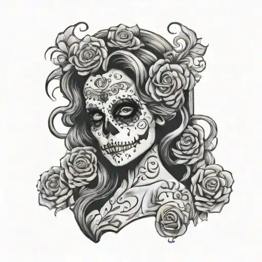 Lady Death Sugar Skull Standing