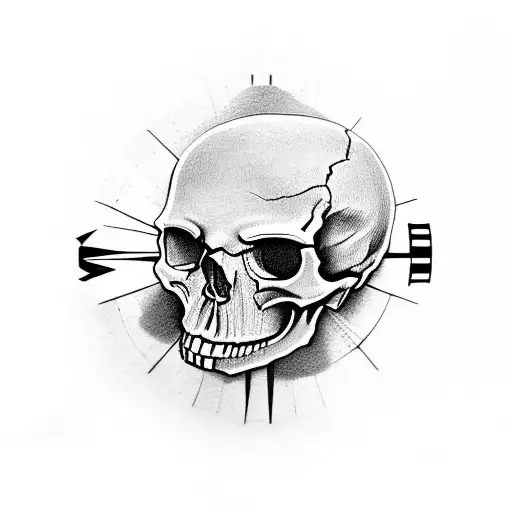Skull Compass Piston