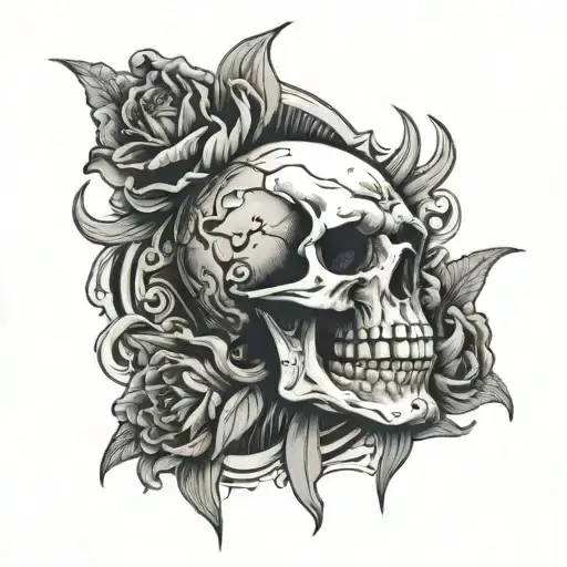 Combination Of Skull And Tooth