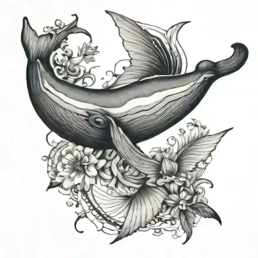Whale And Humming Bird Merged