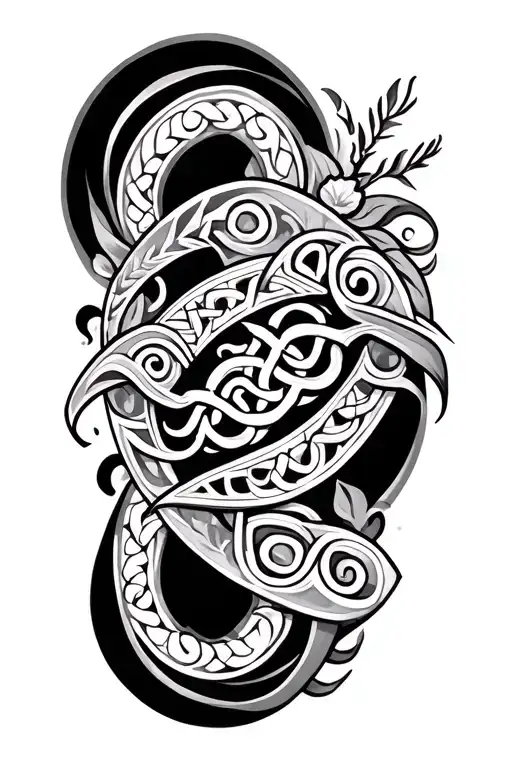 Polynesian And Celtic Mixed Fore Arm