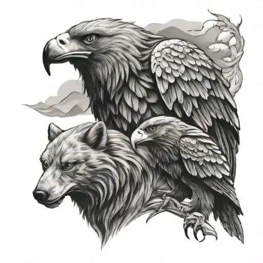 Eagle And Wolf And Bear