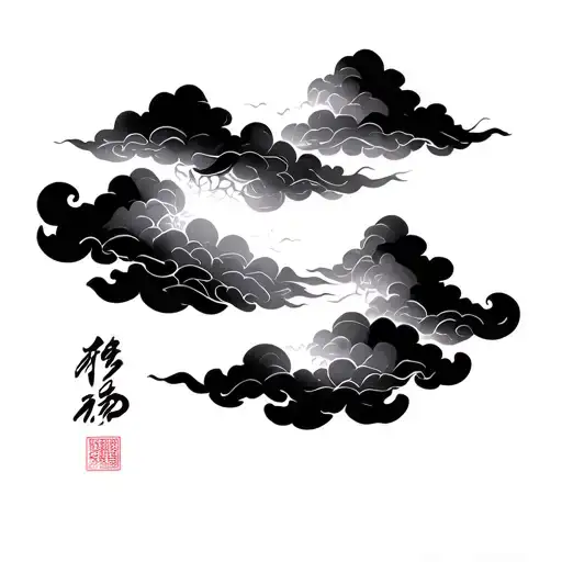 Chinese And Cloud Writing