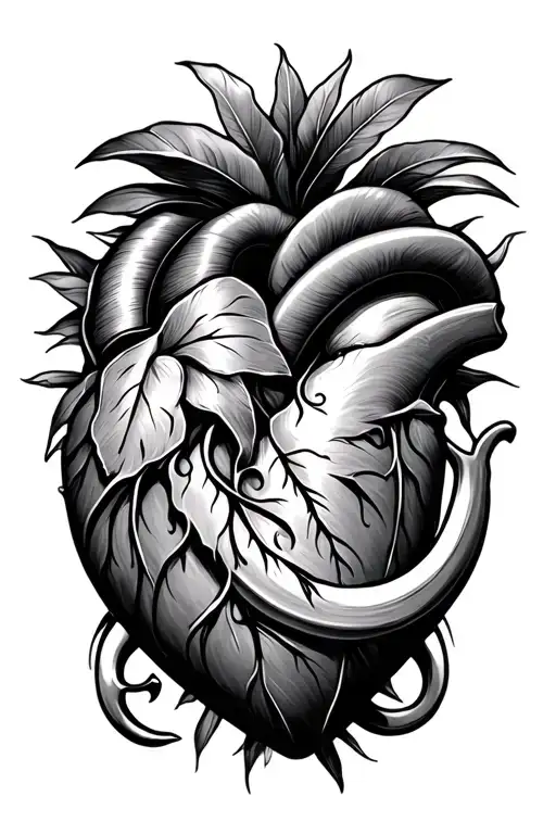 Te Fiti Heart With Maui Hook Intertwined