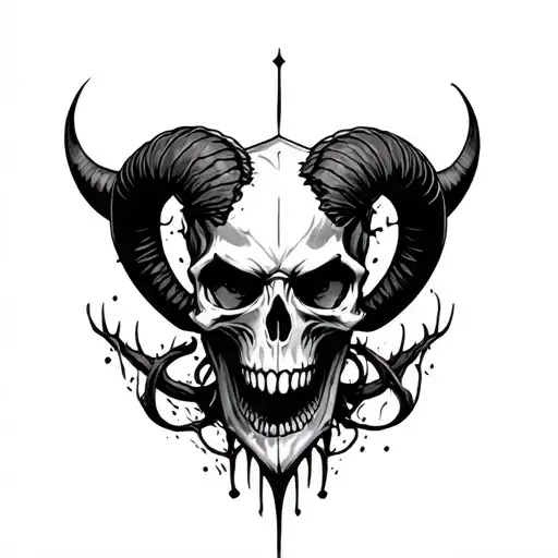 Evil Aries Skull