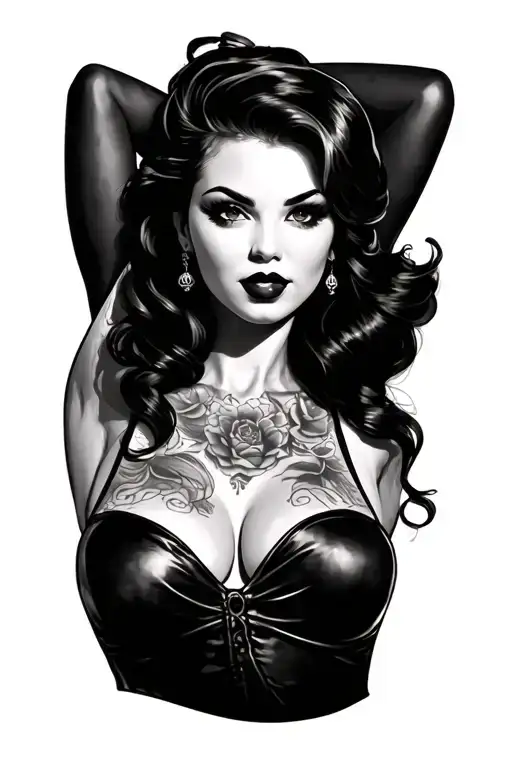 Pinup Girl With A 3