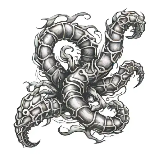 Scorpio In The Style Of Smoke