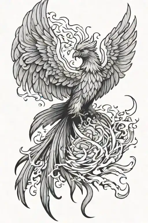Phoenix Rising From The Ashes