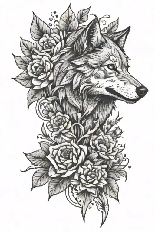 Wolf Flower And Leaf