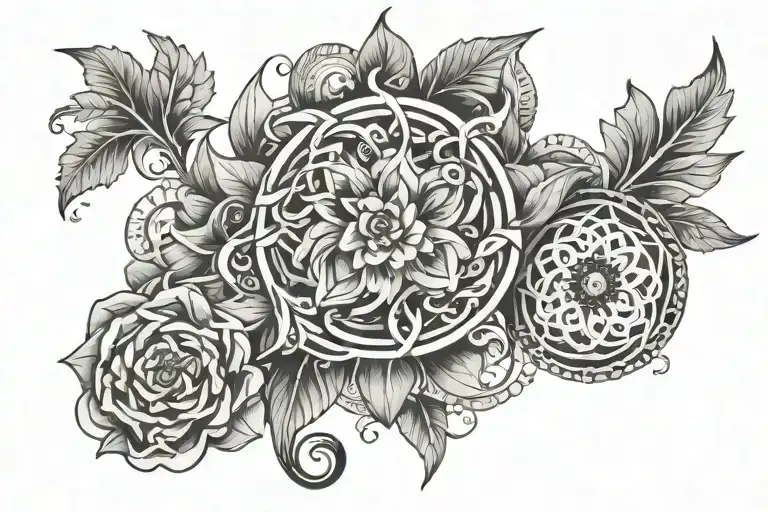 Norwegian And Scottish Tattoo Design Inspired