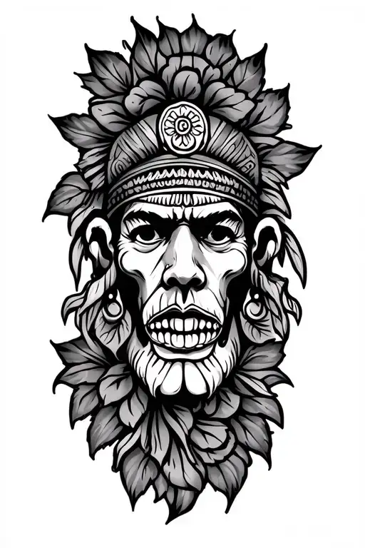 Traditional Mentawai Tat That's Says Fuck