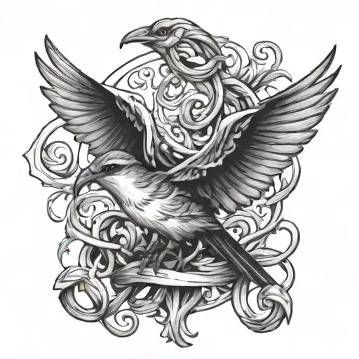 Bird Anker Intertwined