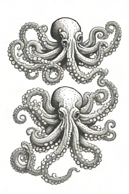 Octopus With The Inscription The Winner Is The One Who Can Wait