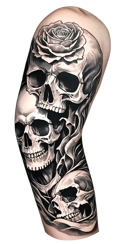Full Sleeve With Skull