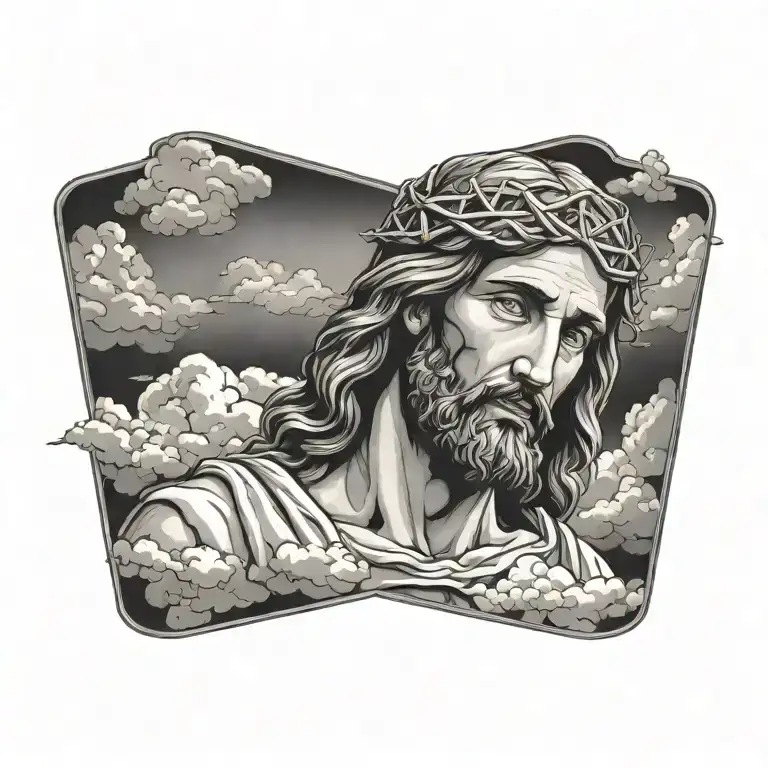 Clouds Surrounding Jesus Stripped