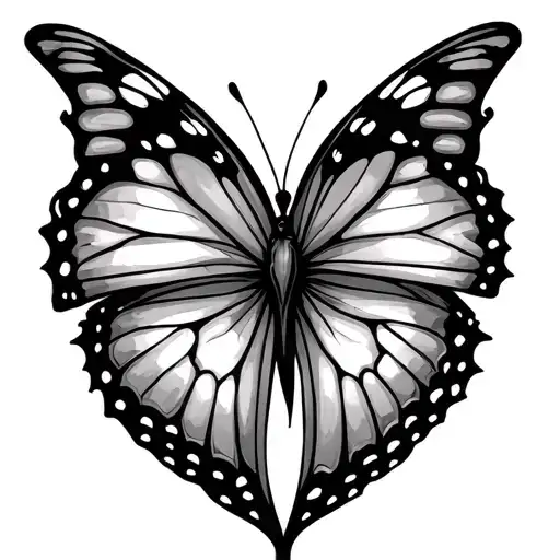 Broken Heart With Butterfly