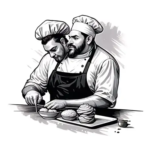 Butcher And Pastry Chef Creating