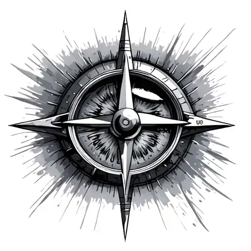 Industrial Eye With Compass