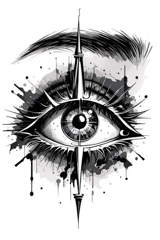 Industrial Eye With Compass