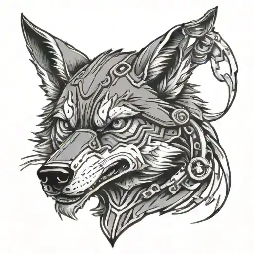 Mechanic Wolf Character