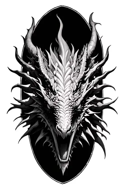 Dark Horror Or Macabre Style Dragon Like Creature Inspired