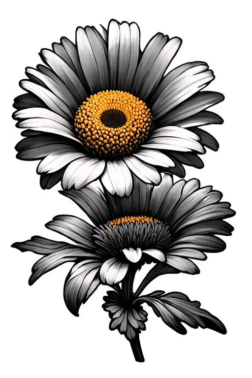 Daisy And Marigold Flower