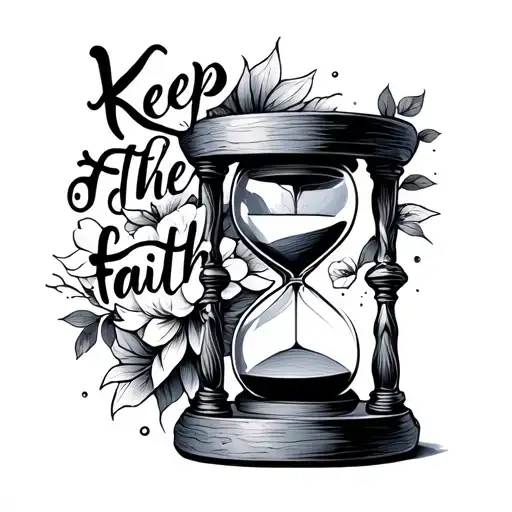 Keep The Faith Hourglass Combined