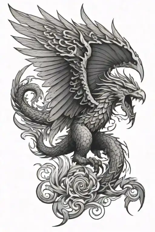 Filipino Dragon Flying Eagle