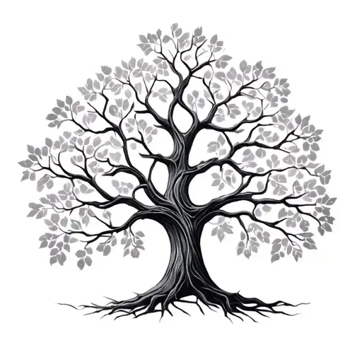 Family Tree Branches Shaped Like Names