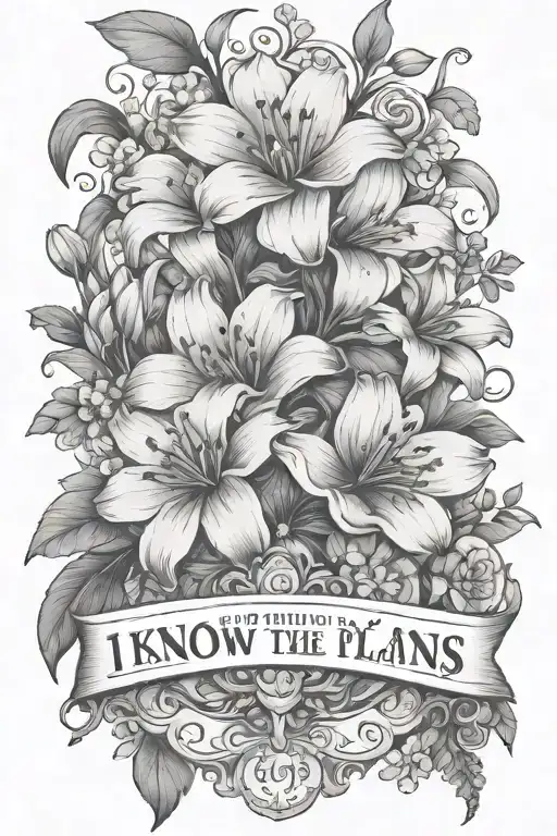 May And June Birth Flowers With Religious Quote For I Know The Plans I Have For You